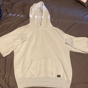 Plain White Blue Hollister Hoodie